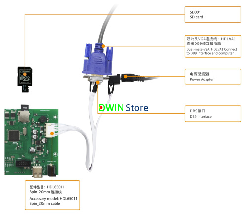 DMG80480T050_02W DWIN T5L0 UART HMI 5" IPS ЖК-дисплей промышленного класса фото 3