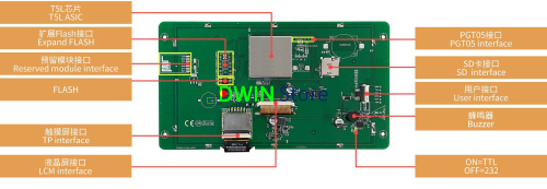 DMG80480C070_03W DWIN T5L1 UART HMI 7" TN ЖК-дисплей коммерческого класса фото 2