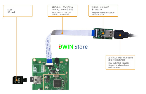 DMG85480C050_03W DWIN T5L1 UART HMI 5” IPS ЖК-дисплей коммерческого класса фото 4