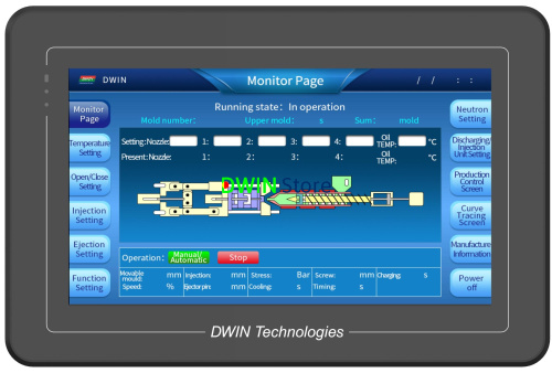DMT10600T101_35WTC DWIN 10.1" HMI IPS Linux ЖК-дисплей 1024*600 в корпусе промышленного класса с сенсорной ёмкостной панелью