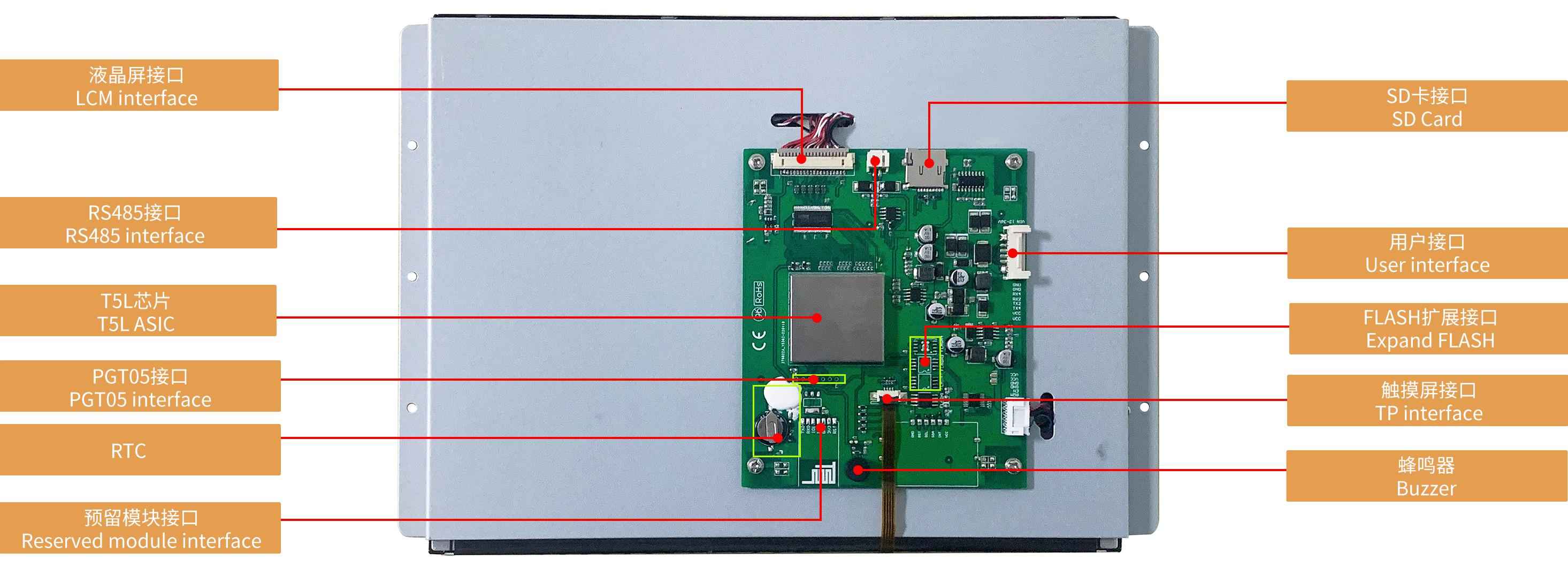 DMG10768K121_03W DWIN T5L2 UART HMI 12.1" IPS-TFT ЖК-дисплей медицинского класса