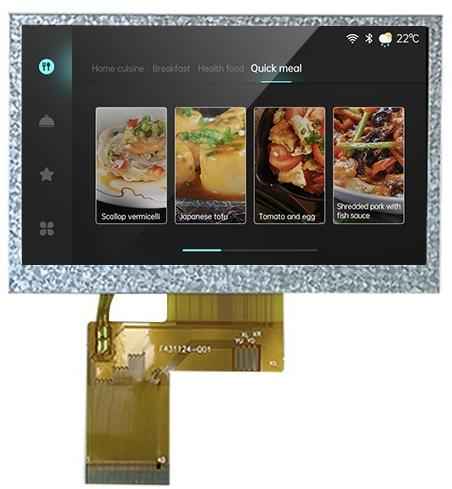 LN48272T043IB3598 DWIN 4.3" TN ЖК-модуль 480×272 с RGB интерфейсом