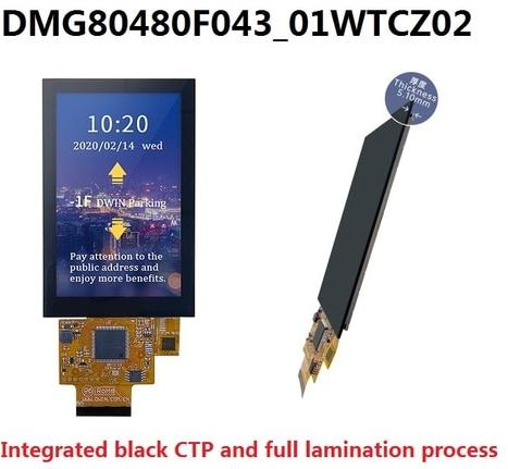 DMG80480F043_01W DWIN T5L0 UART HMI 4.3" ультратонкий IPS ЖК-дисплей