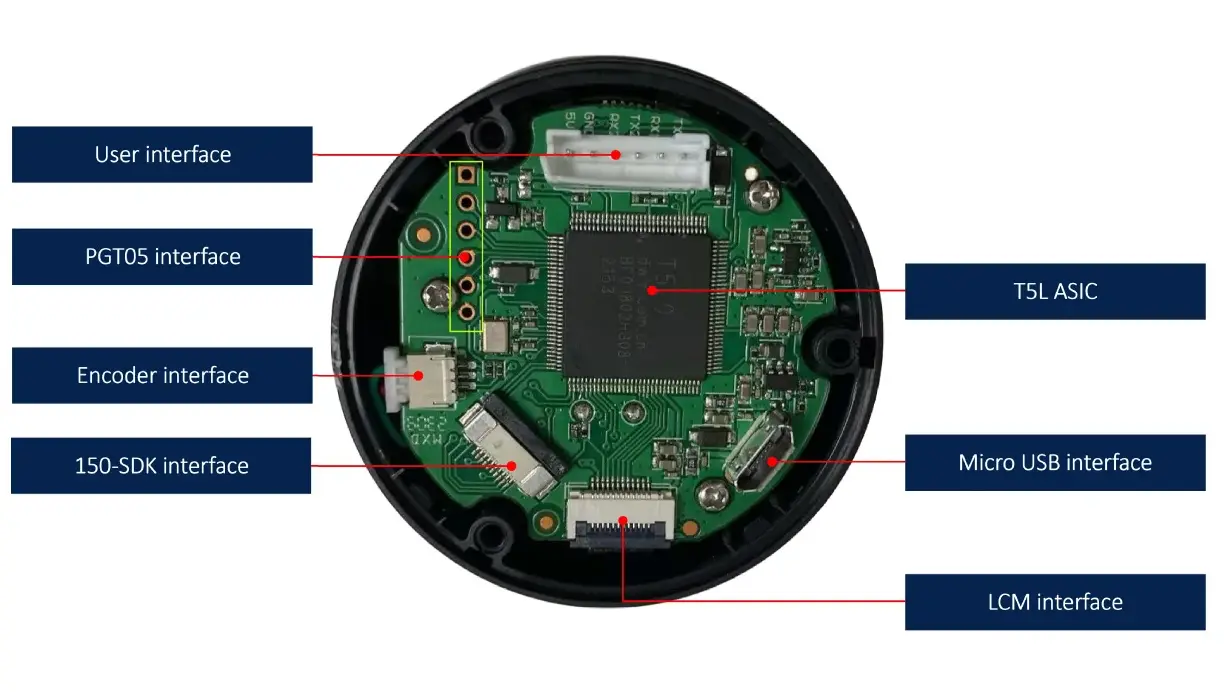 DMG24240C015_13WN DWIN T5L0 UART HMI 1.54" IPS круглый ЖК-дисплей коммерческого класса