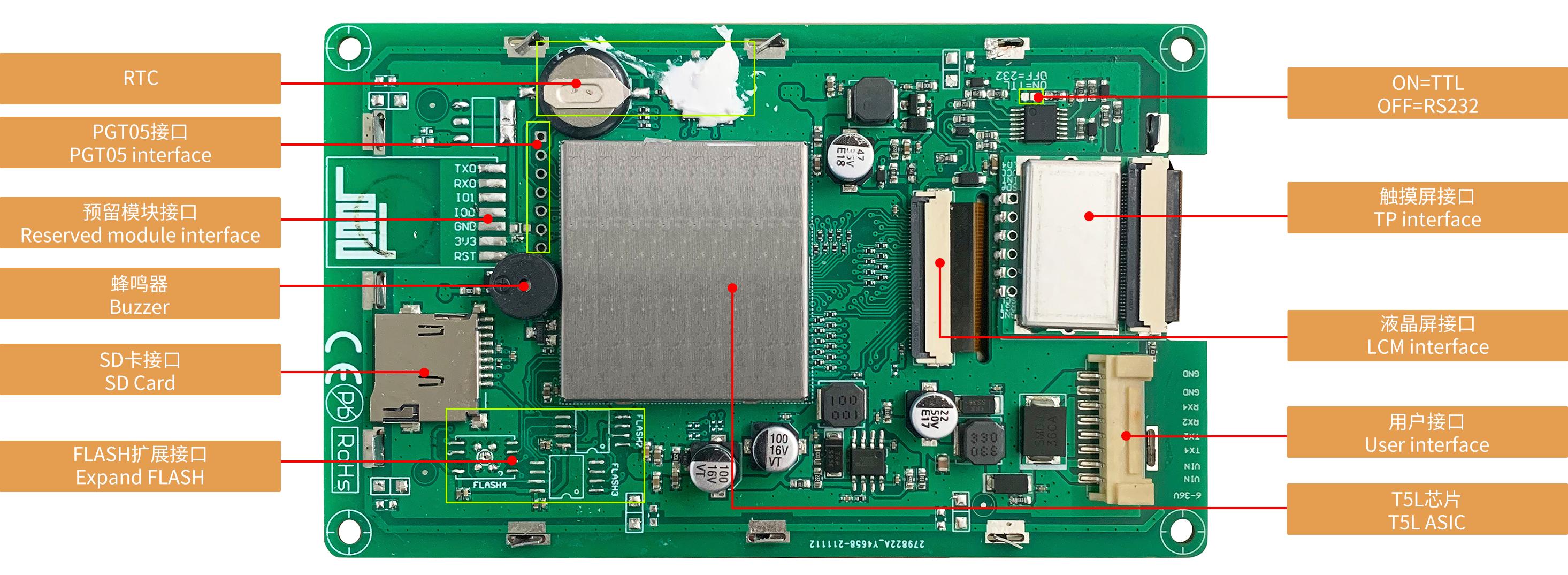 DMG80480T043_01W DWIN T5L0 UART HMI 4.3" IPS ЖК-дисплей промышленного класса