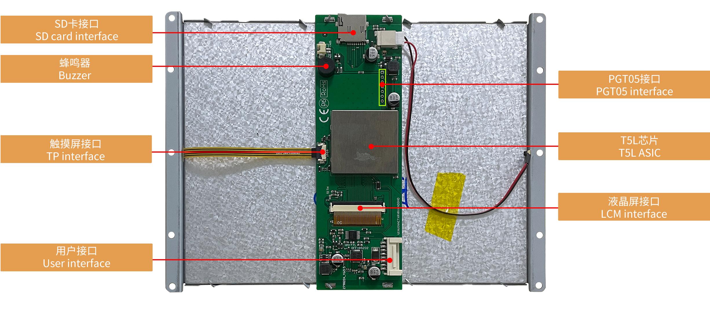 DMG80600Y080_01NR DWIN T5L1 UART HMI 8" TV-TN ЖК-дисплей класса красоты с сенсорной резистивной панелью