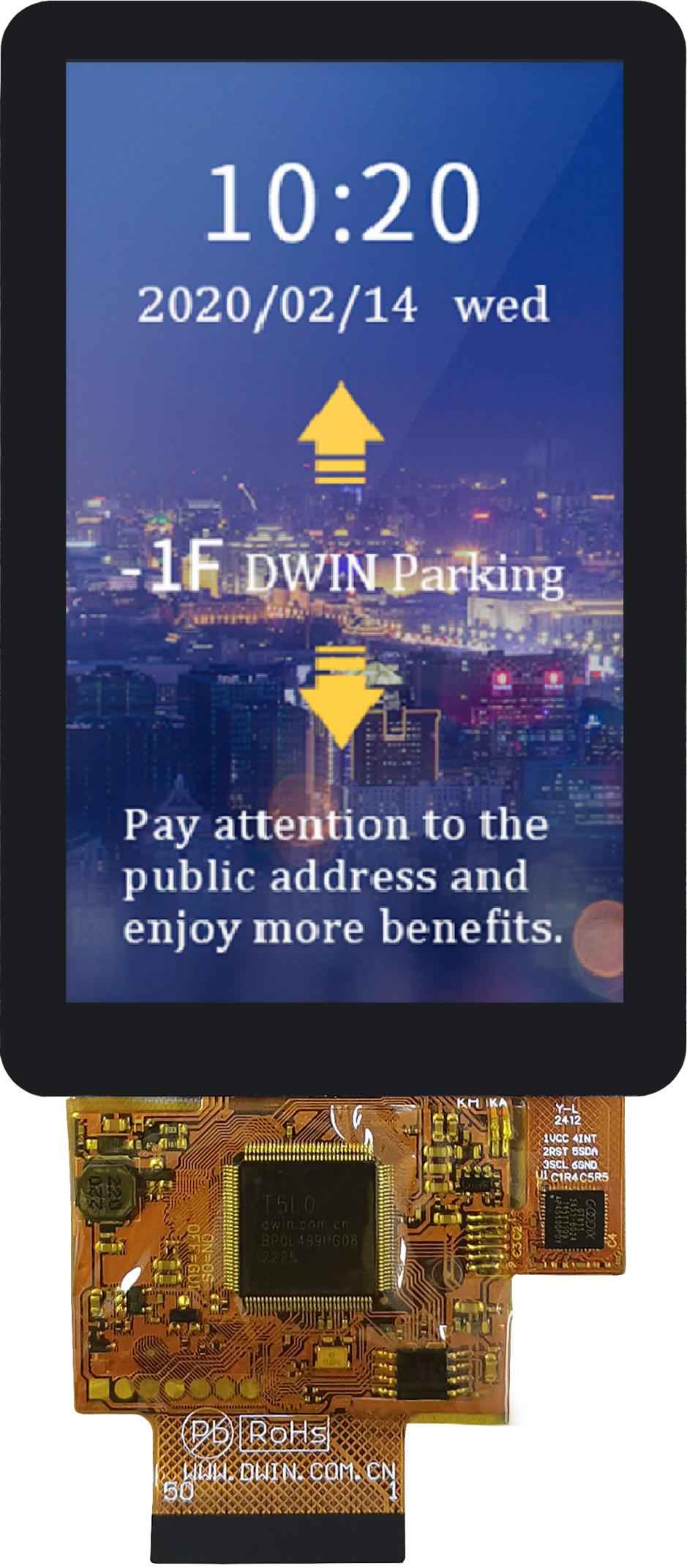 DMG80480F043_01W DWIN T5L0 UART HMI 4.3" ультратонкий IPS ЖК-дисплей