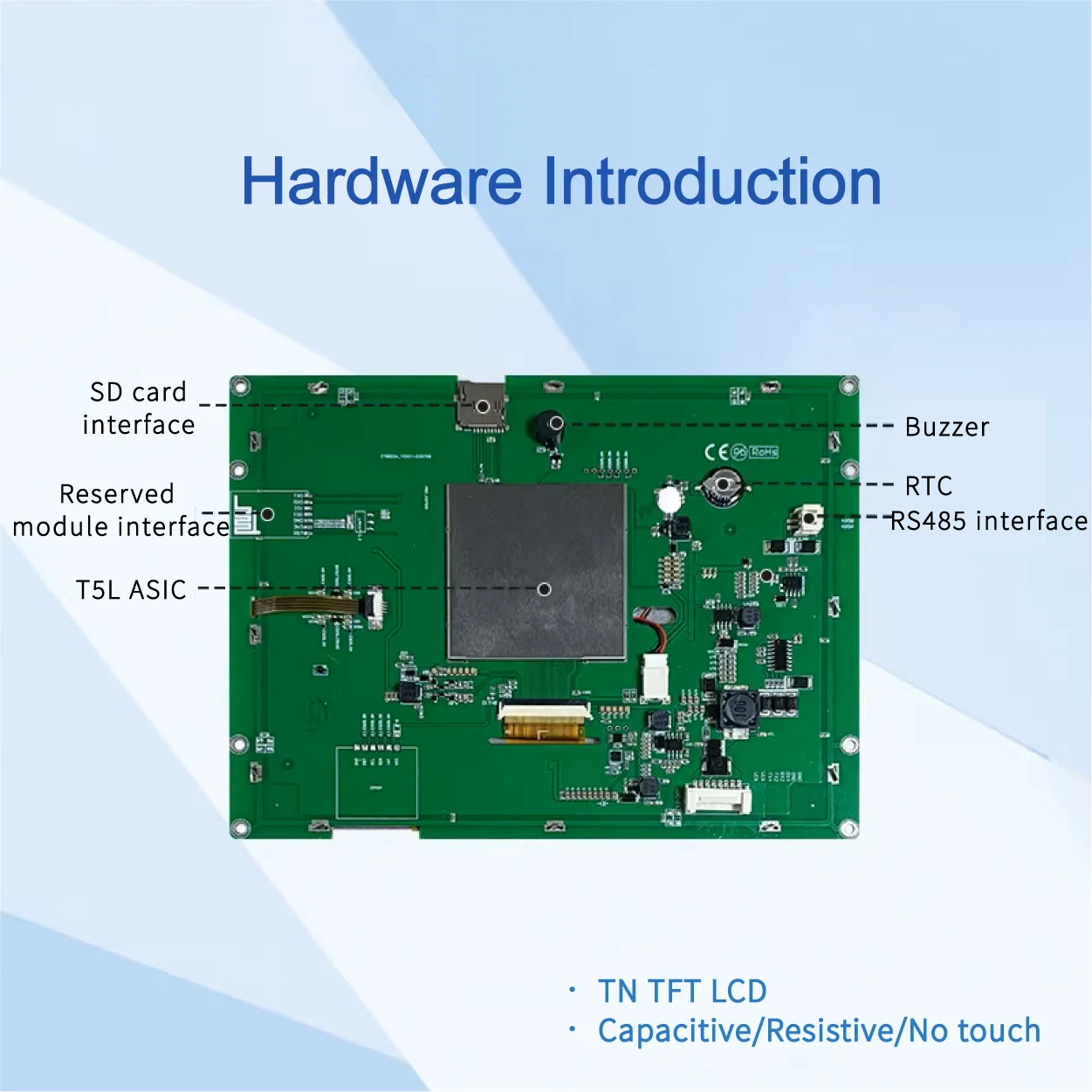 DMG80600S080_03W DWIN T5L1 UART HMI 8" TN ЖК-дисплей для суровых условий эксплуатации