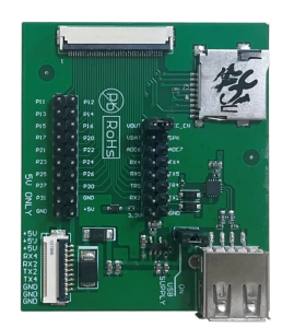 HDL667V2 DWIN плата отладки для COF-экранов с разъемом 8Pin_0.5 мм FCC50Pin и USB интерфейсом