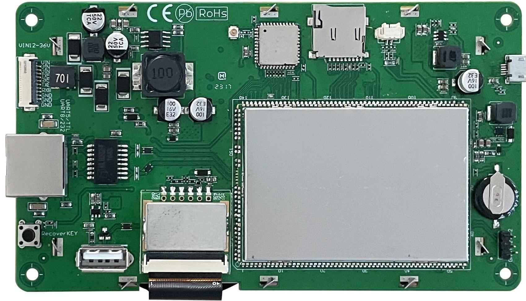 DMG80480T050_40WTC DWIN 5" Linux ЖК-дисплей 800*480 промышленного класса с сенсорной ёмкостной панелью