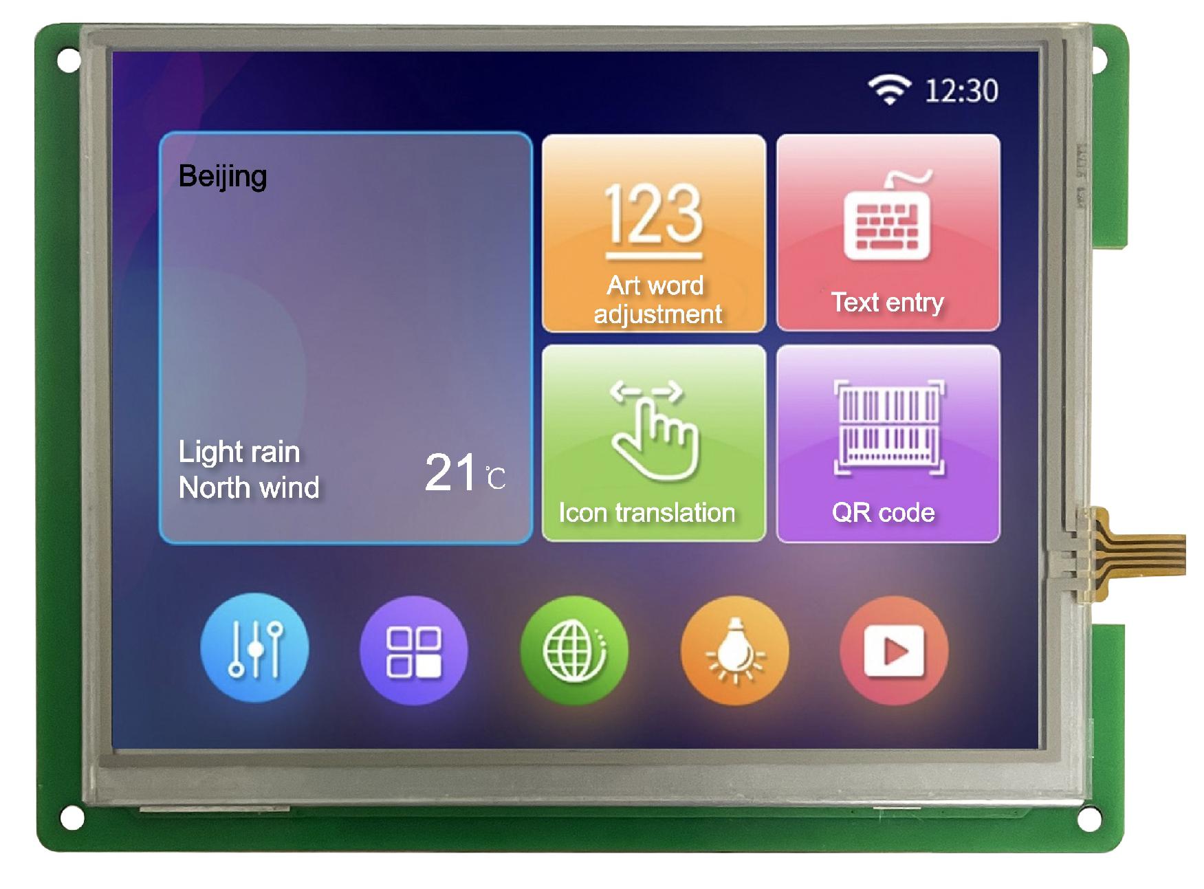 DMG64480T057_01W DWIN T5L0 UART HMI 5.7" ЖК-дисплей промышленного класса