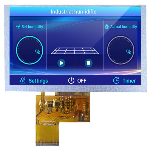LN80480T050IA9098 DWIN 5" TN TFT-дисплей высокой яркости 900nit 800×480