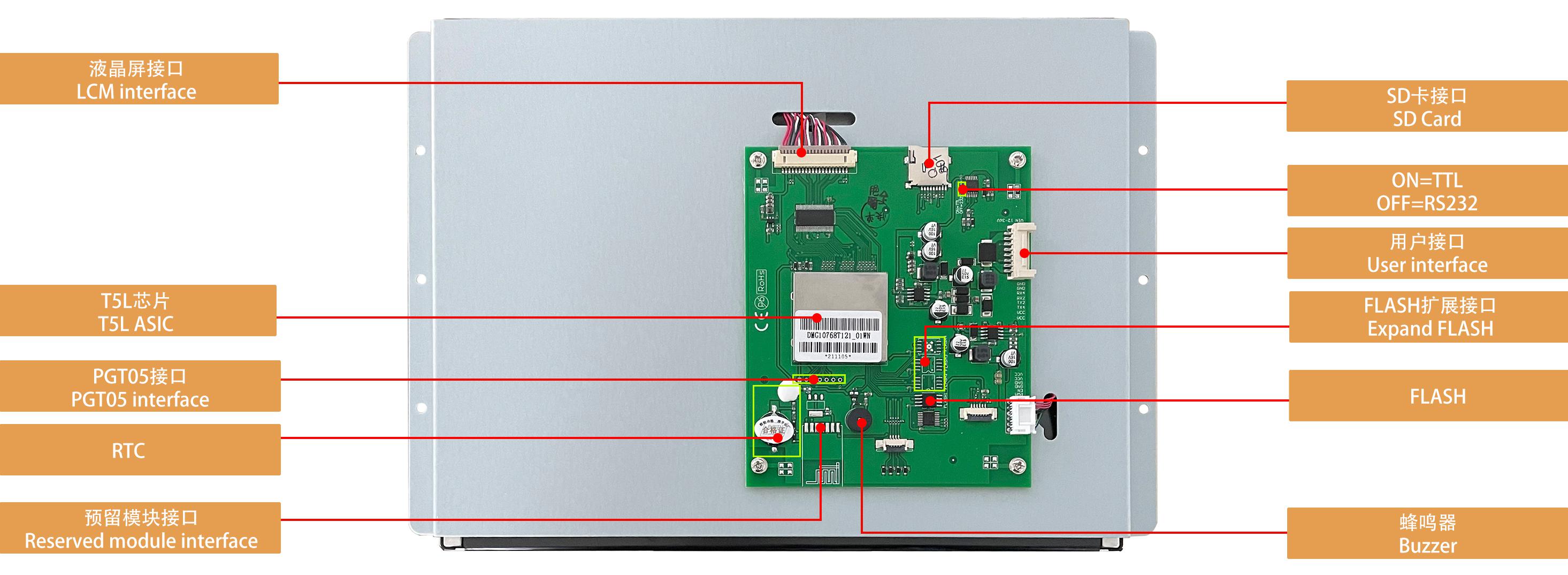  DMG10768T121_01W DWIN T5L2 UART HMI 12.1" IPS ЖК-дисплей промышленного класса