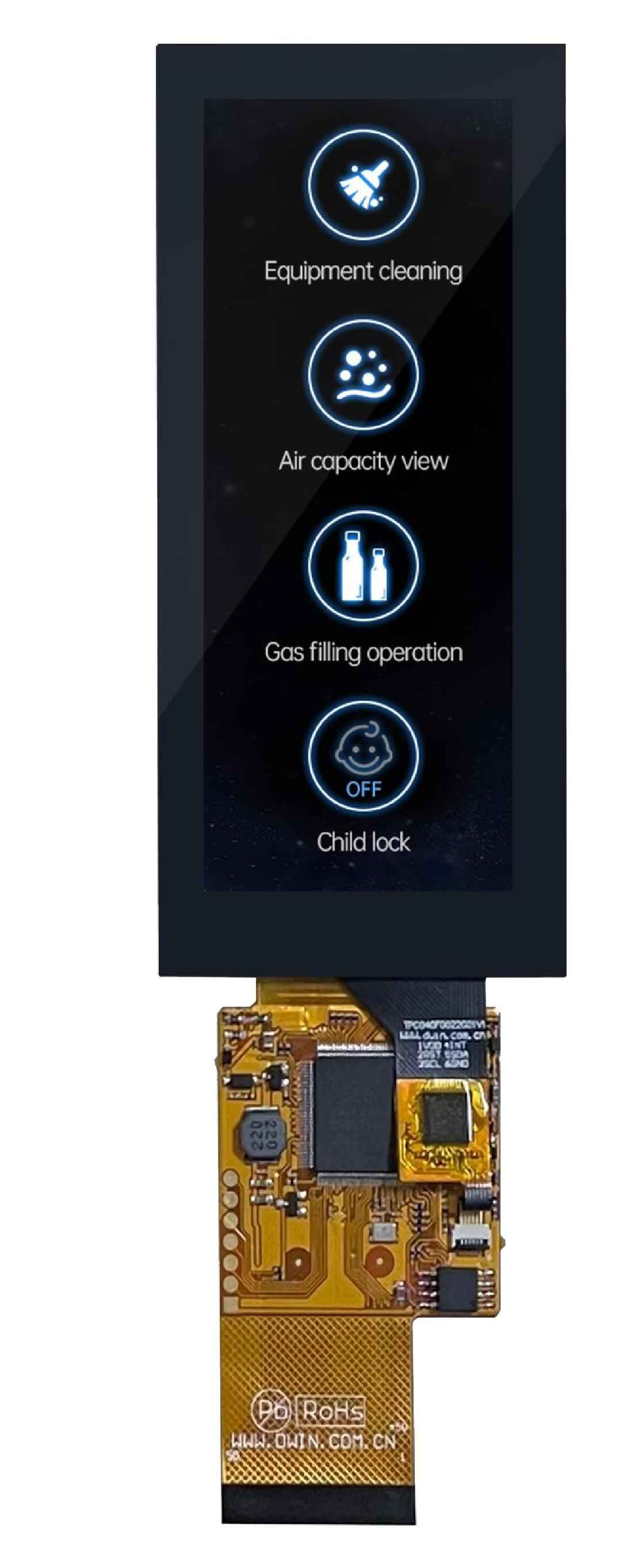DMG40960F040_01W DWIN T5L0 HMI 4" супертонкий IPS ЖК-дисплей COF серии