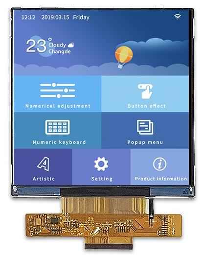 LI72720T041TA3598 DWIN 4.1" 720×720 интерфейс MIPI IPS Incell ЖК-дисплей