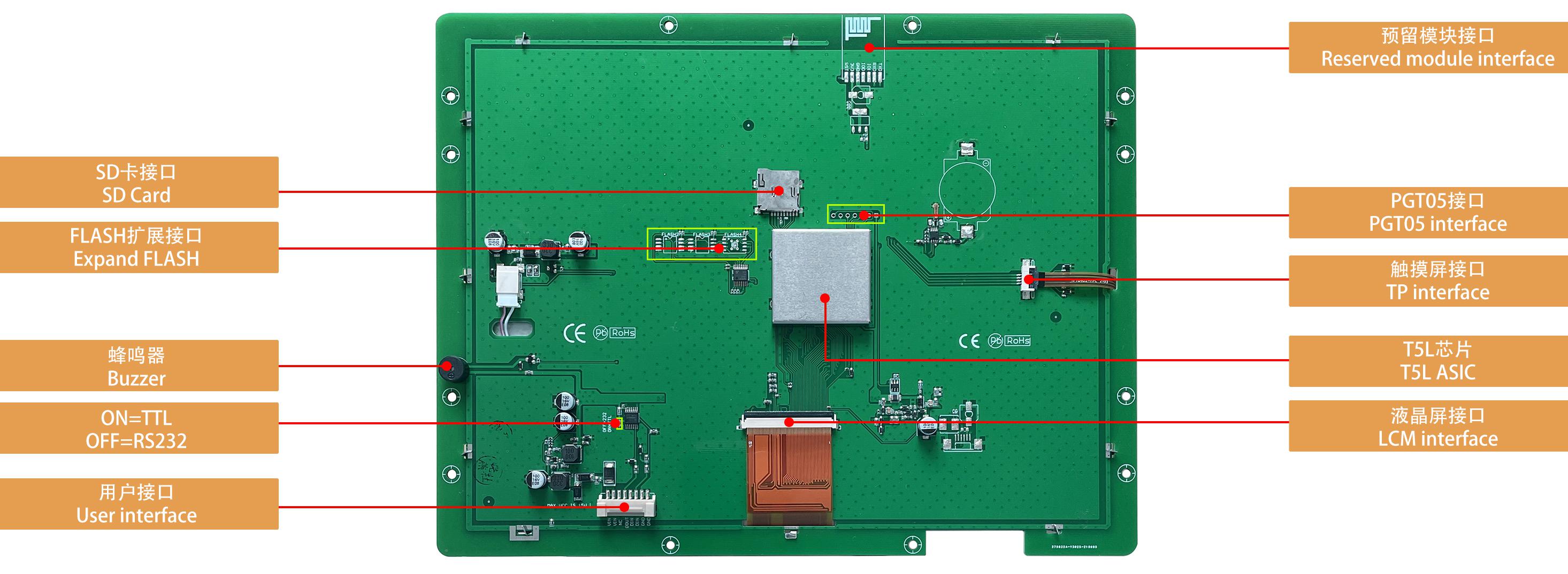 DMG80600C104_03W DWIN T5L1 UART HMI 10.4" TN ЖК-дисплей коммерческого класса