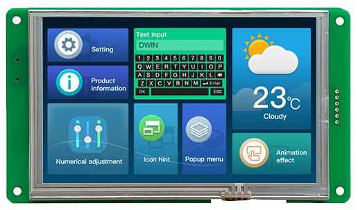 DMG80480C050_03W DWIN T5L1 UART HMI 5" TN ЖК-модуль коммерческого класса