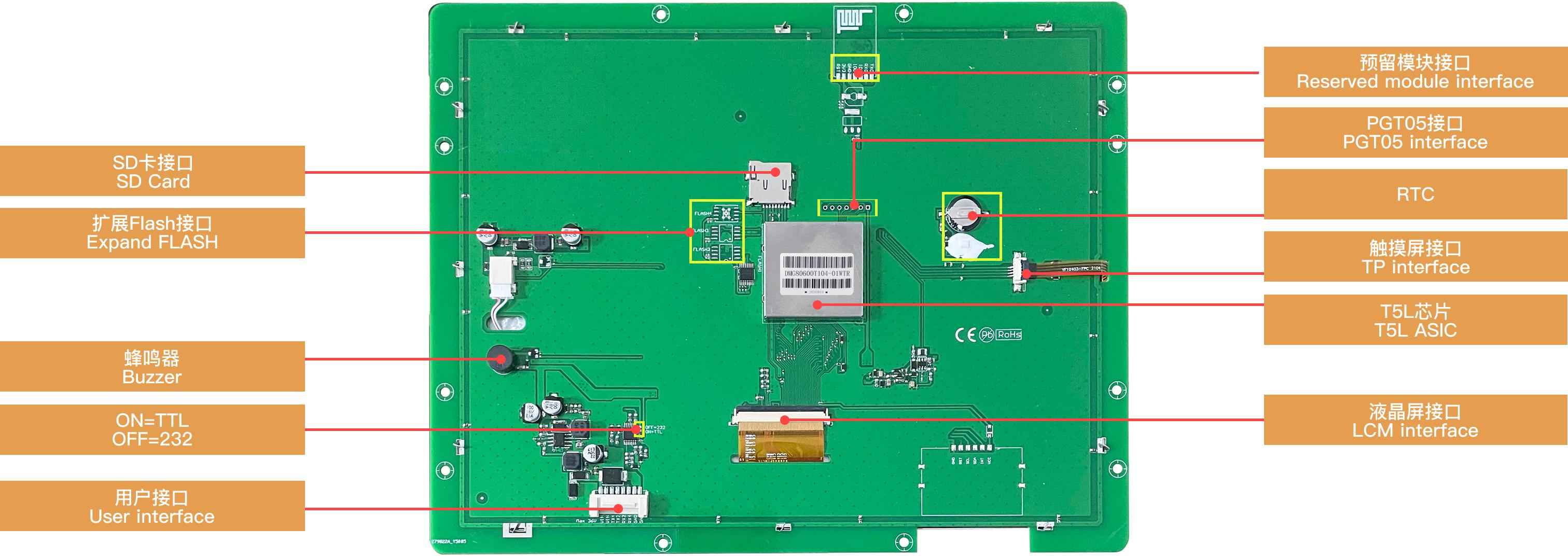 DMG80600T104_01W DWIN T5L1 UART HMI 10.4" TN ЖК-дисплей промышленного класса