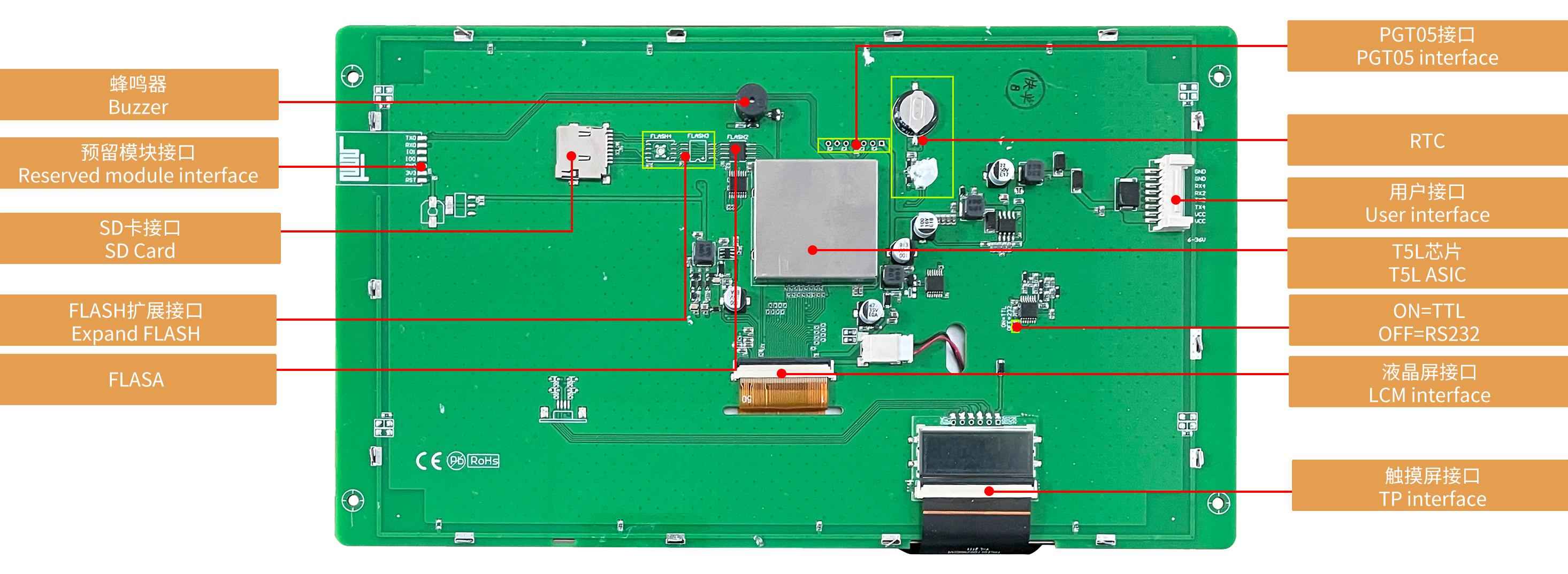 DMG10600T101_A5W DWIN T5L2 UART HMI 10.1" Modbus IPS ЖК-дисплей промышленного класса