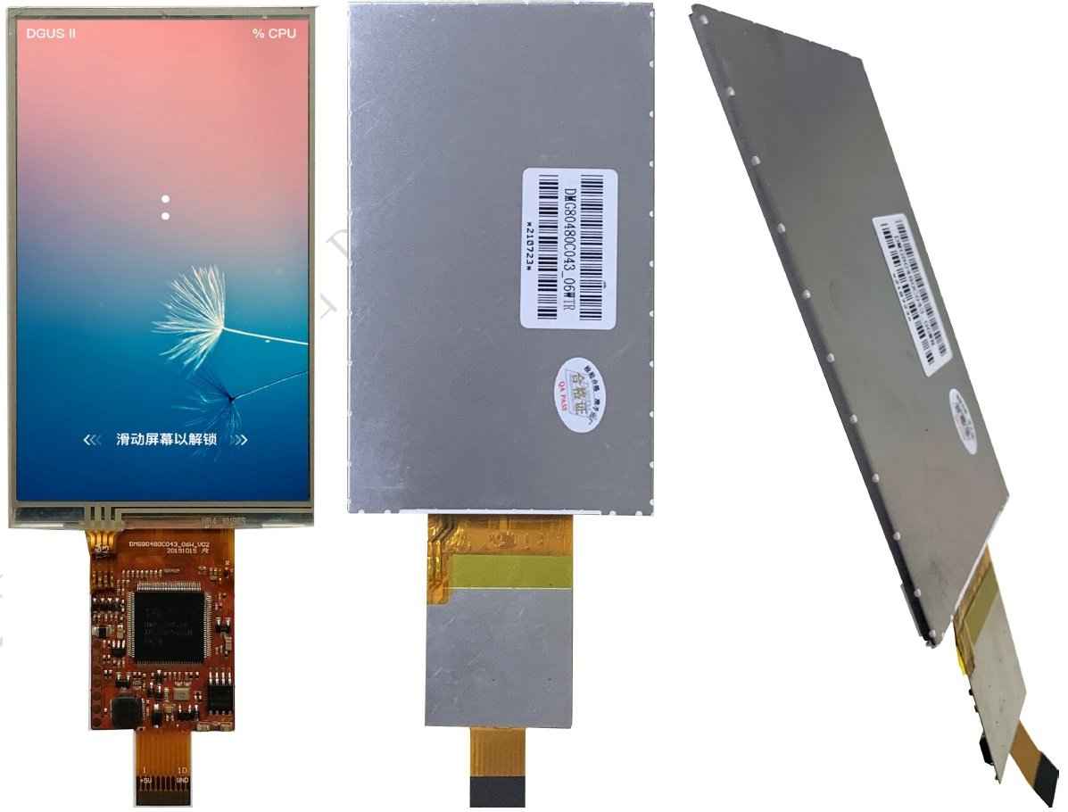 DMG80480C043_06W DWIN T5L1 UART HMI 4.3" IPS ЖК-дисплей коммерческого класса