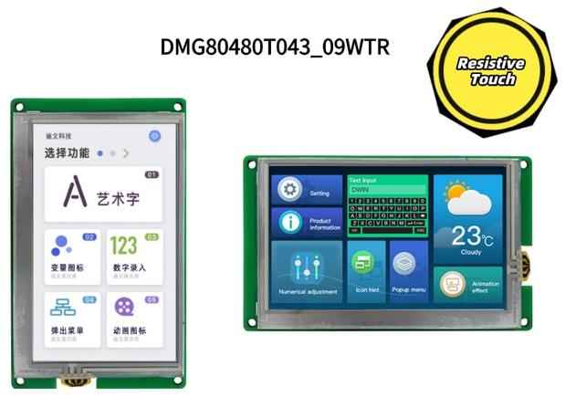 DMG80480T043_09W DWIN T5L0 UART HMI 4.3" IPS ЖК-дисплей промышленного класса