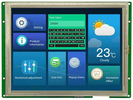 DMG80600C080_03W DWIN T5L1 UART HMI 8" TN ЖК-дисплей коммерческого класса