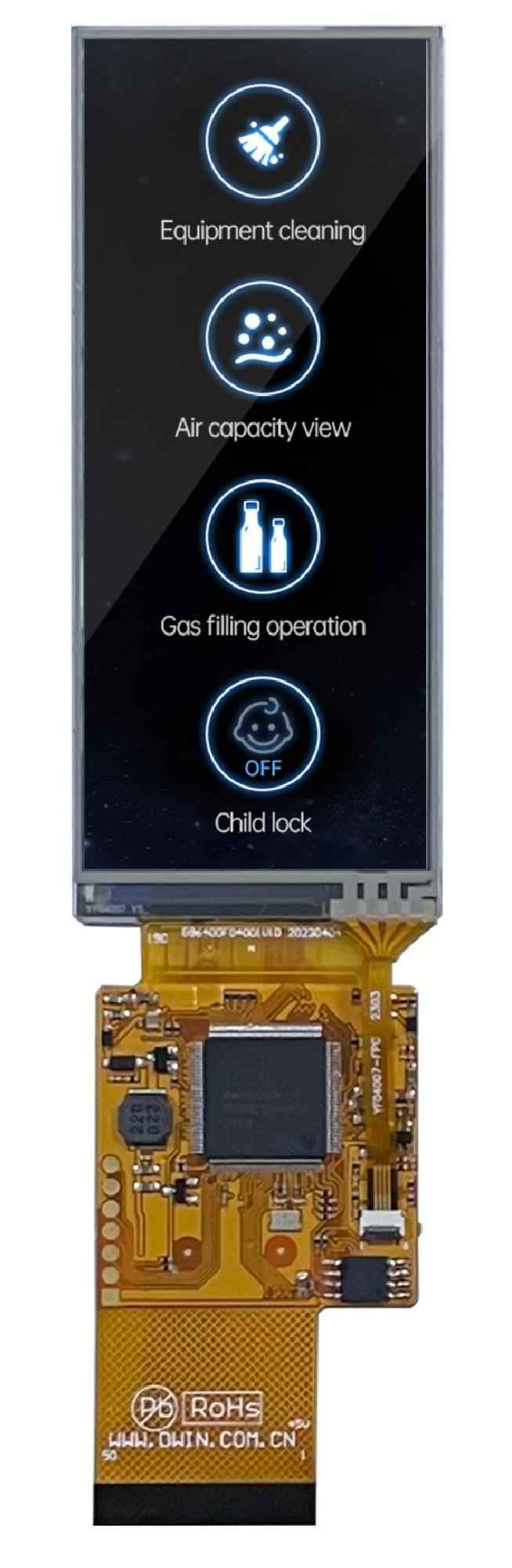 DMG40960F040_01W DWIN T5L0 HMI 4" супертонкий IPS ЖК-дисплей COF серии