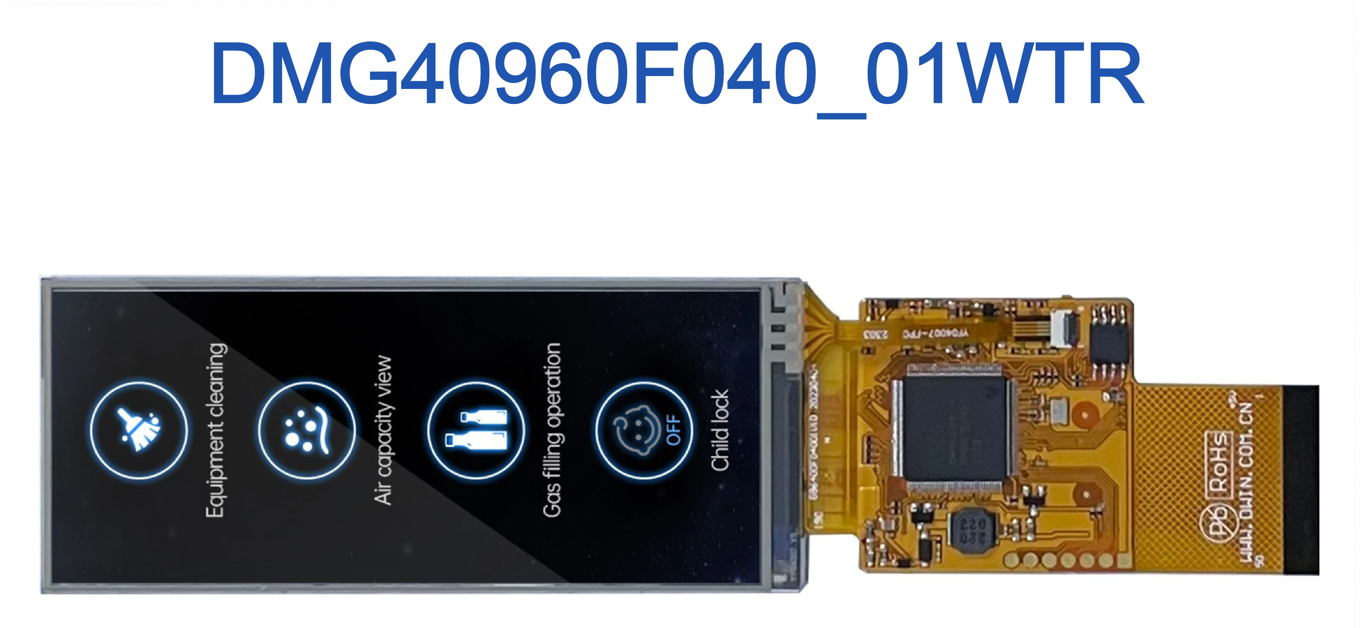 DMG40960F040_01W DWIN T5L0 HMI 4" супертонкий IPS ЖК-дисплей COF серии