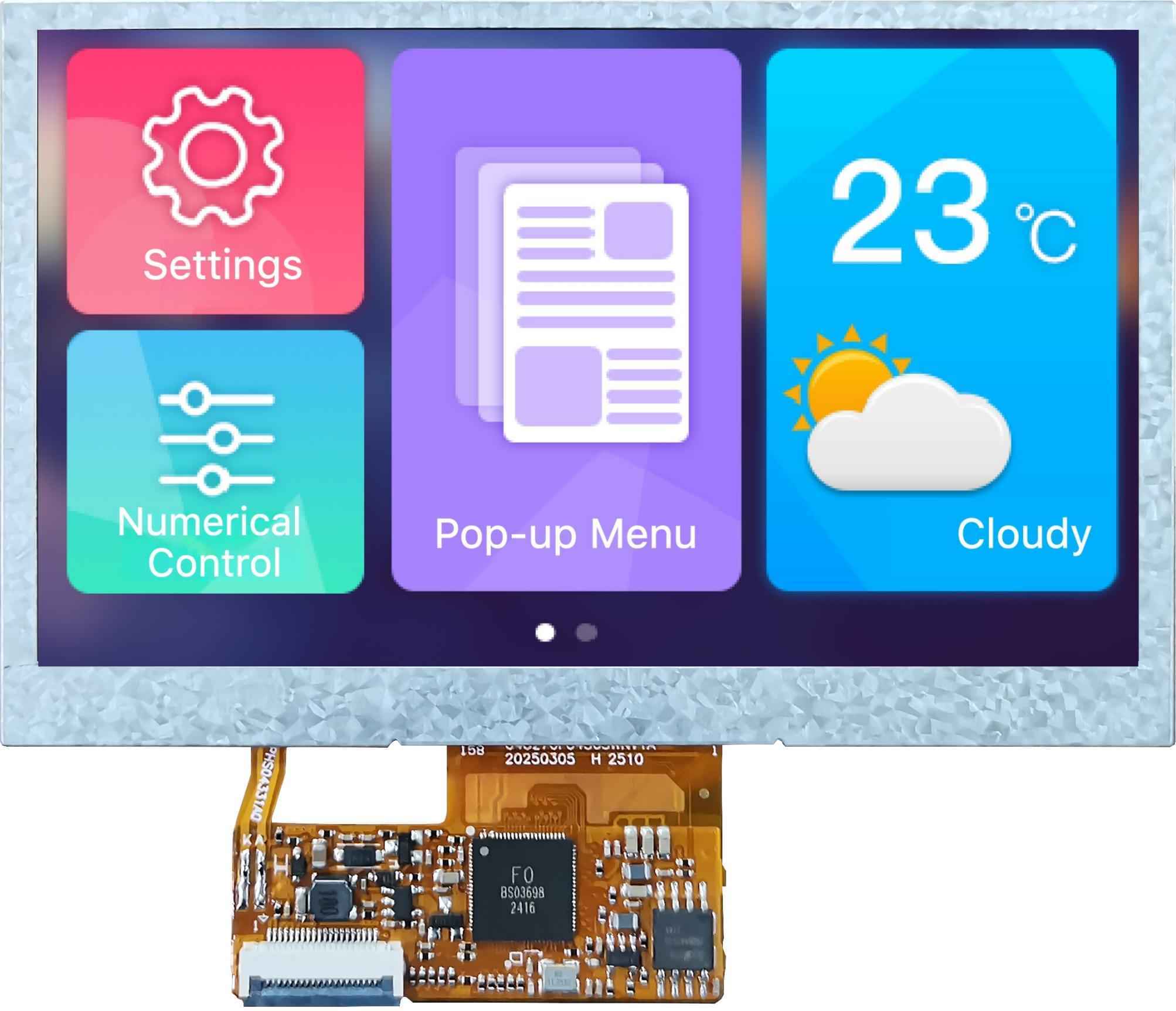 DMG48270F043_05W DWIN T5F0 UART HMI 4.3" ультратонкий TN ЖК-дисплей