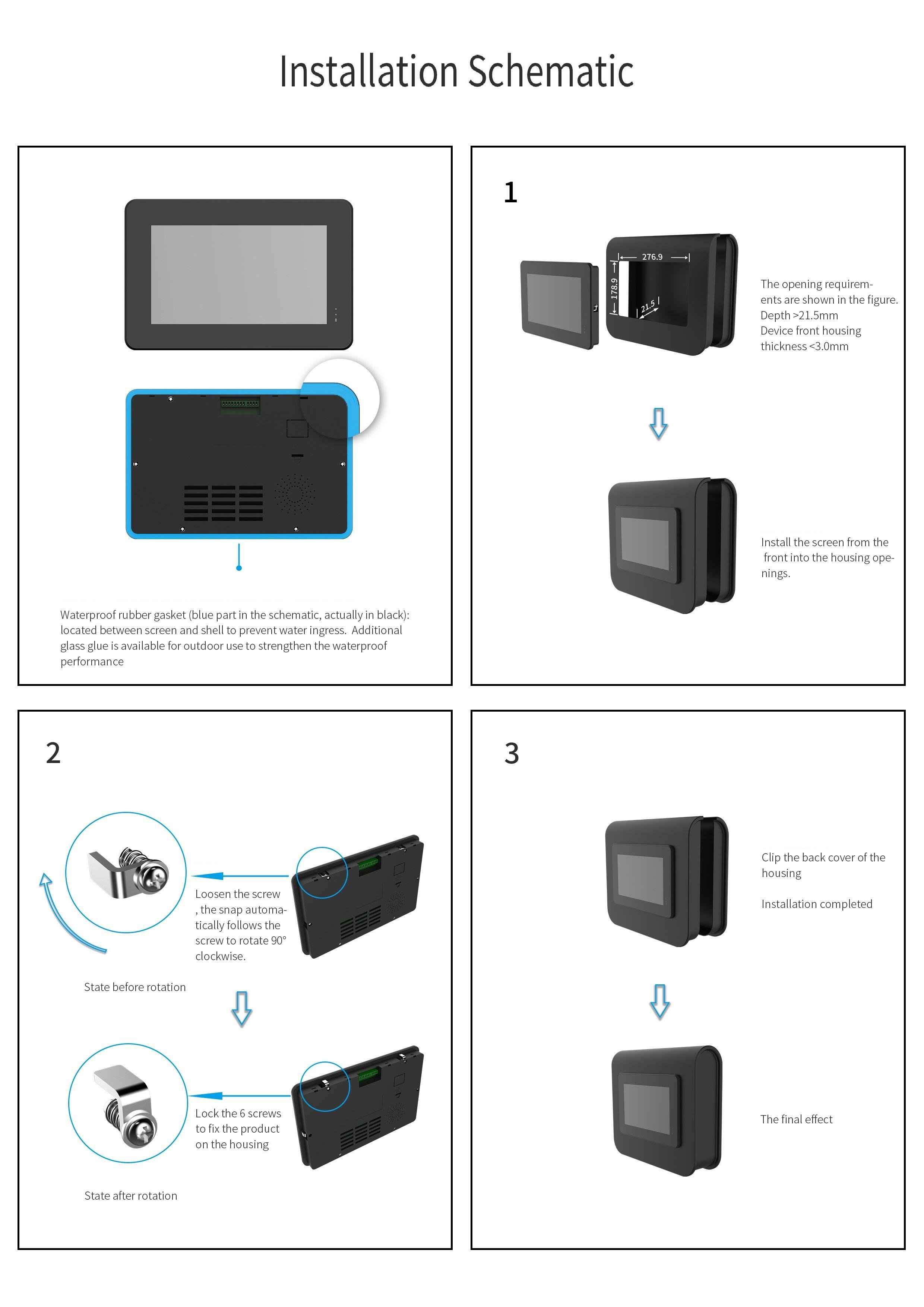DMT10600T101_35WTC DWIN 10.1" HMI IPS Linux ЖК-дисплей 1024*600 в корпусе промышленного класса с сенсорной ёмкостной панелью