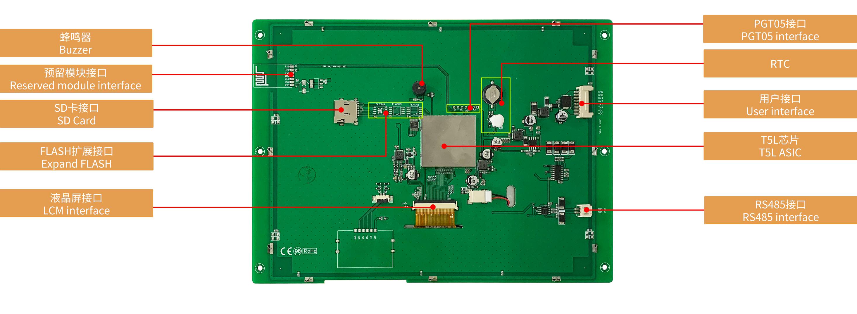 DMG10768K097_03W DWIN T5L2 UART HMI 9.7" TN ЖК-дисплей медицинского класса