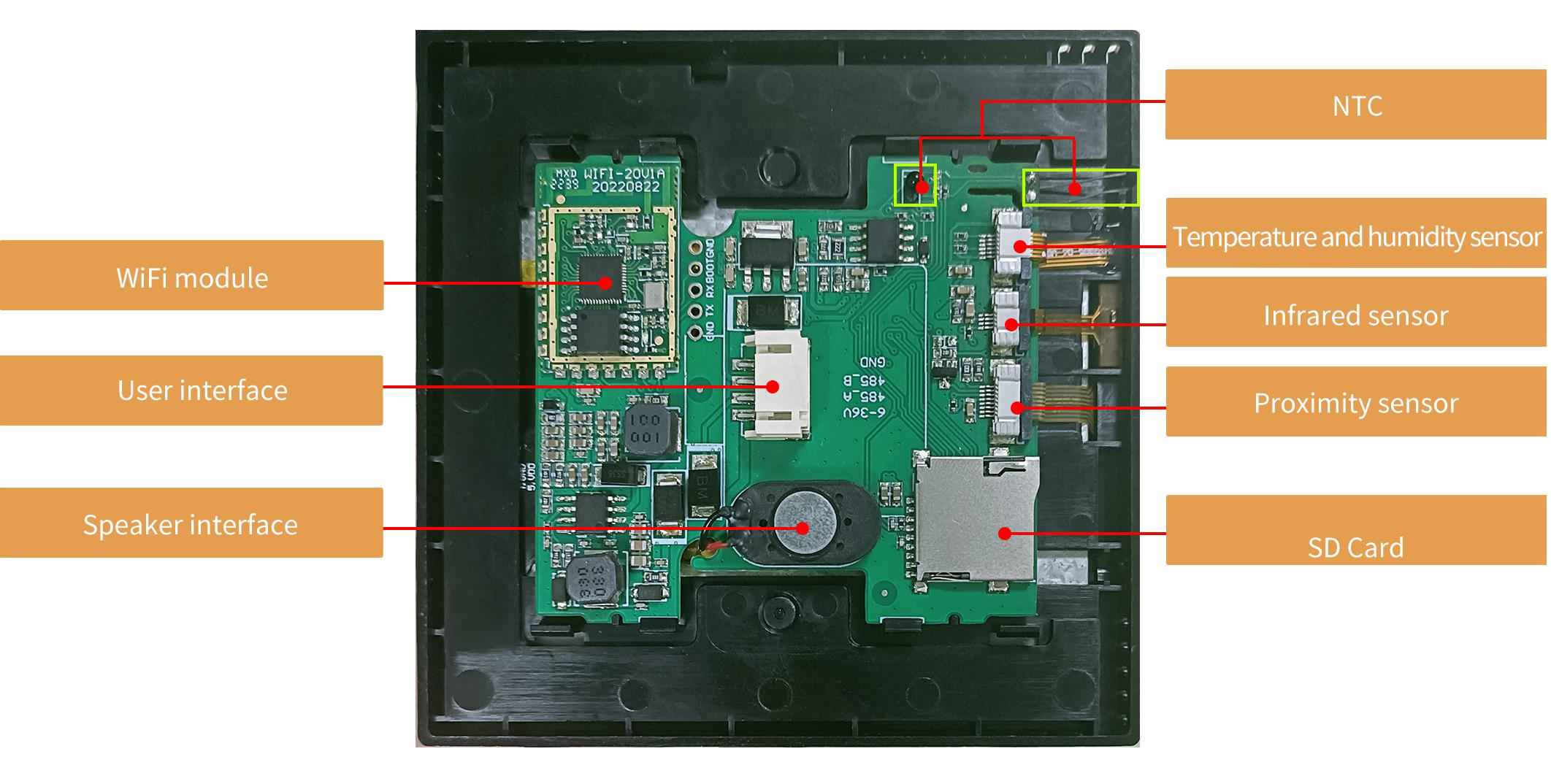 TC040C17U00(W00/W00Z01/W00Z02/W00Z06) DWIN T5L0 UART 4" проводной контроллер IOT Smart Home с сенсорным экраном и Wi-Fi (опционально)