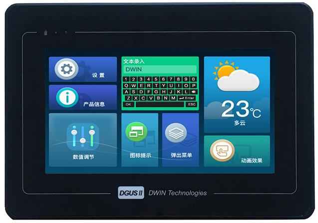 DMG80480T070_A5WTR DWIN T5L1 UART HMI 7" TN ЖК-дисплей промышленного класса с сенсорной резистивной панелью