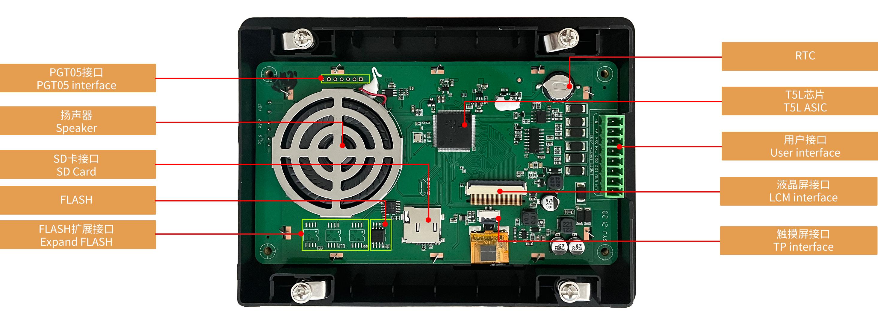 DMG80480T050_A5W DWIN T5L1 UART HMI 5" IPS ЖК-дисплей промышленного класса