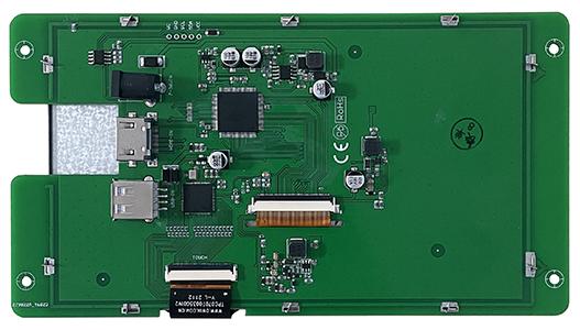HDW070_008LZ05 DWIN 7" IPS ЖК-дисплей 1024*600 с USB и HDMI интерфейсом и сенсорной ёмкостной панелью