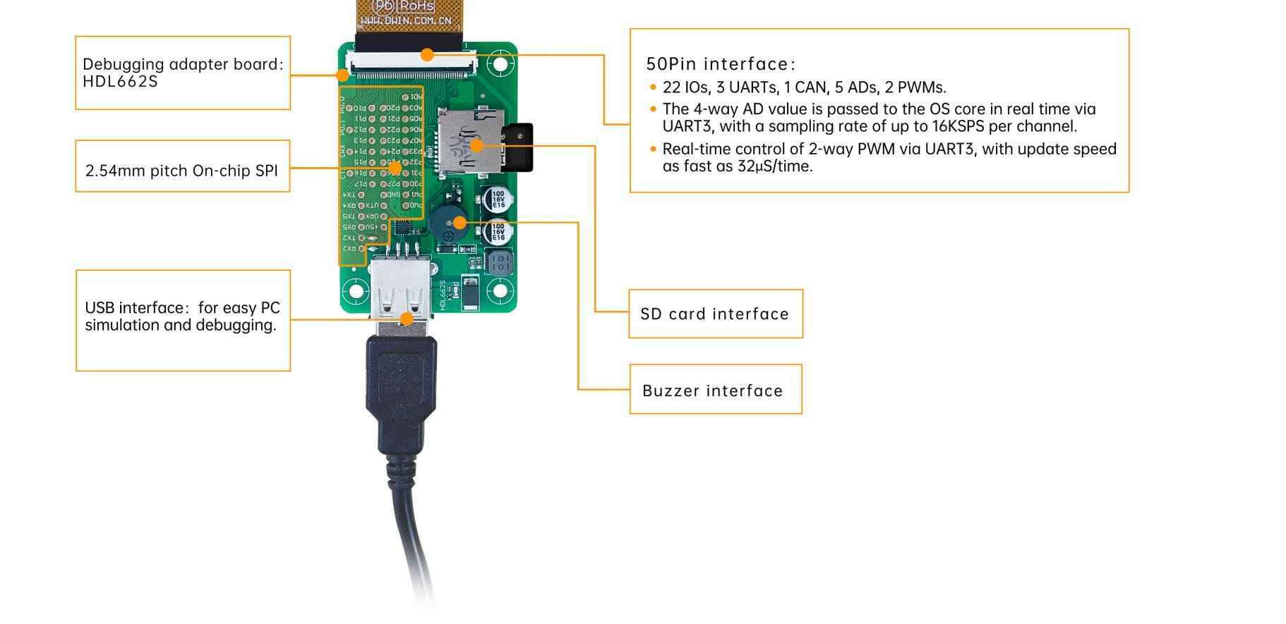 DMG40960F040_01W DWIN T5L0 HMI 4" супертонкий IPS ЖК-дисплей COF серии
