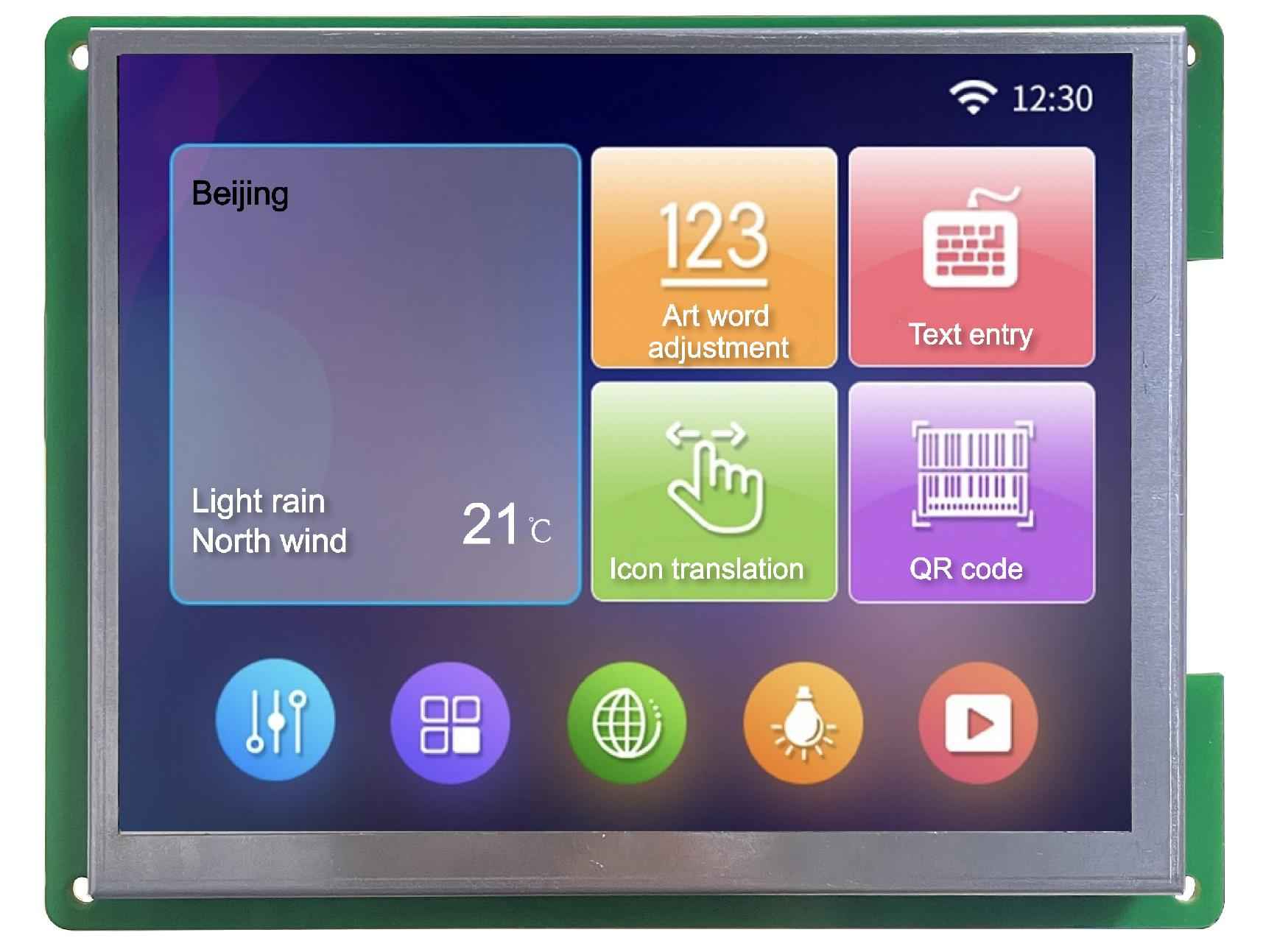 DMG64480K057_03W DWIN T5L0 UART 5.7" IPS ЖК-дисплей медицинского класса