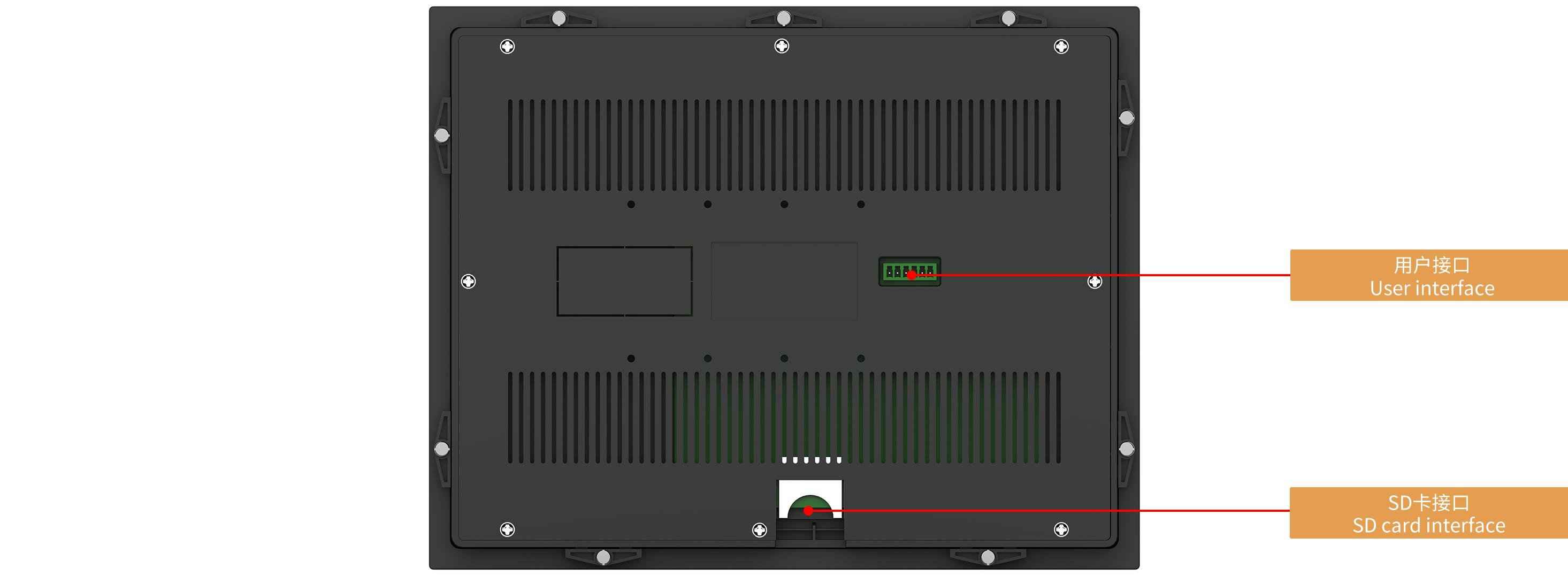 DMG80600T121_15WTR DWIN T5L1 UART HMI 12.1" ЖК-дисплей в корпусе промышленного класса