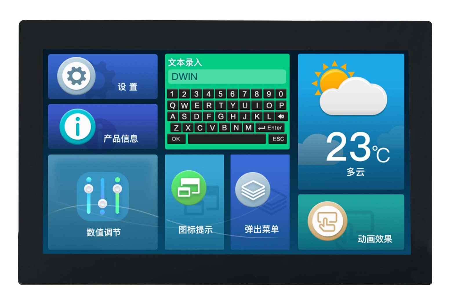 DMG19108C156_03W DWIN T5L2 UART HMI 15.6" AIoT IPS ЖК-дисплей коммерческого класса
