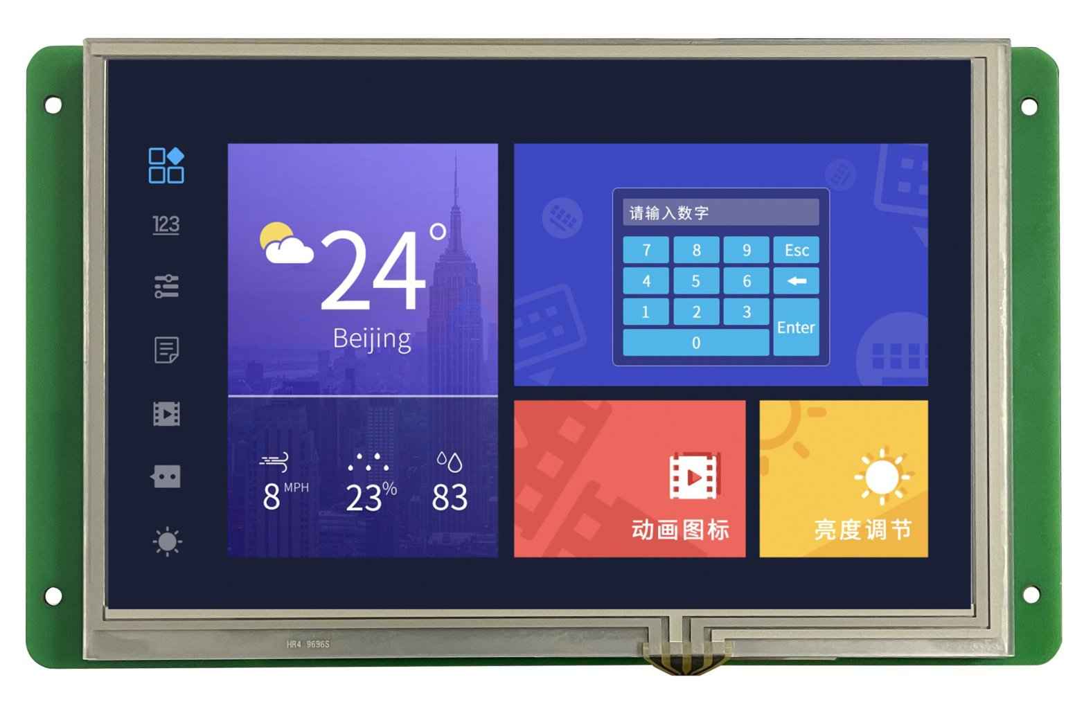 DMG12800T070_01W T5L2 UART HMI 7" IPS ЖК-дисплей промышленного класса