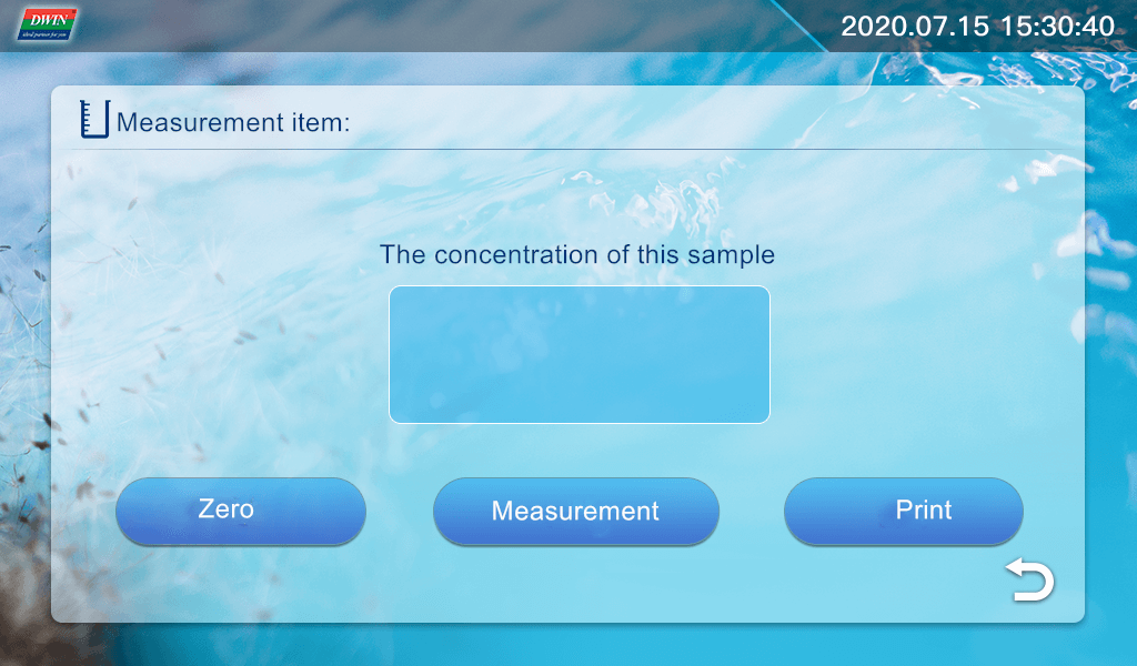 Схема многопараметрического детектора качества воды на основе T5L0 - пример User Interface 3