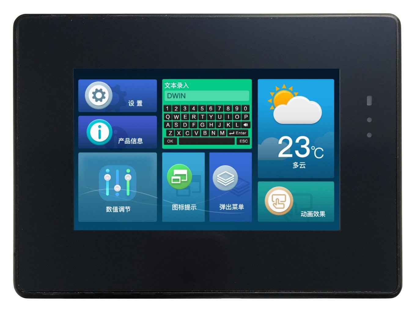 DMG80480T050_A5W DWIN T5L1 UART HMI 5" IPS ЖК-дисплей промышленного класса