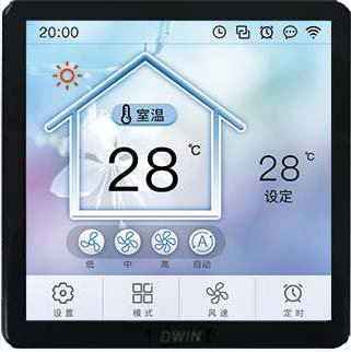 TC041C11U(W)04 DWIN RS485 HMI 4.1" IoT IPS-Smart-LCD термостат