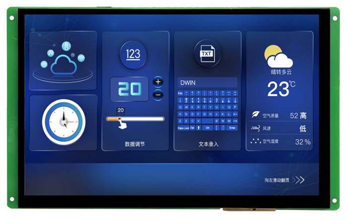 EKT101B DWIN T5L2 UART HMI 10.1" IPS ЖК-дисплей с оценочной платой разработки