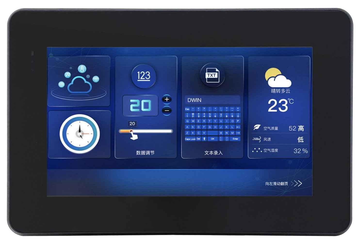 DMG10600T101_A5W DWIN T5L2 UART HMI 10.1" Modbus IPS ЖК-дисплей промышленного класса