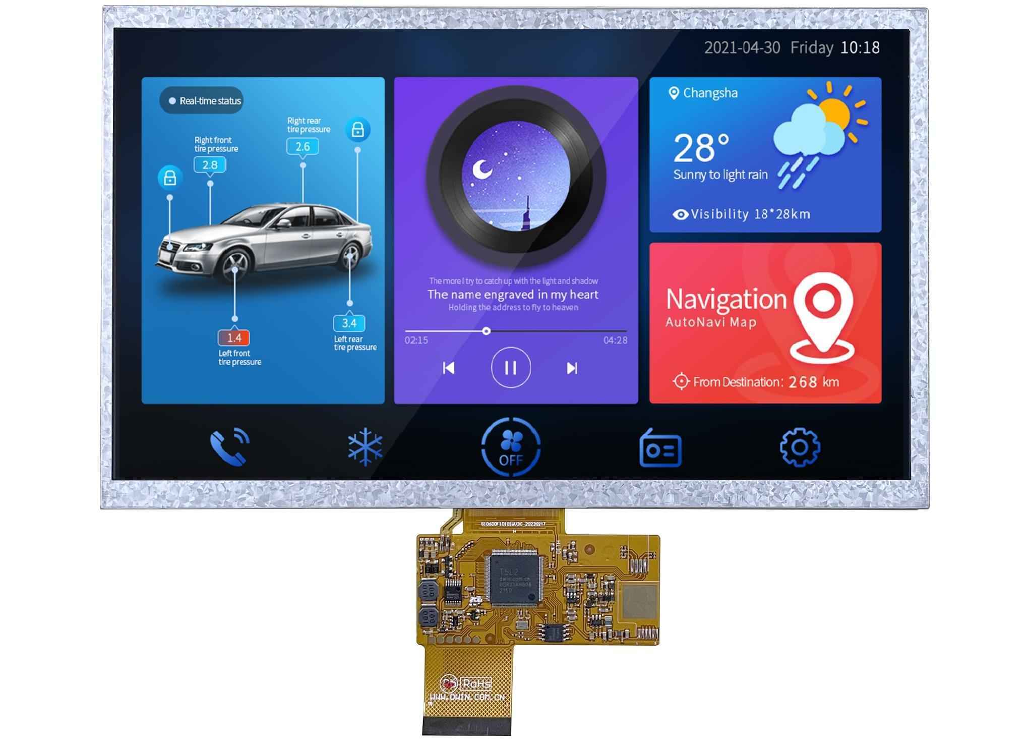 DMG10600F101_01W DWIN T5L2 UART HMI 10.1" ультратонкий IPS ЖК-дисплей серии COF