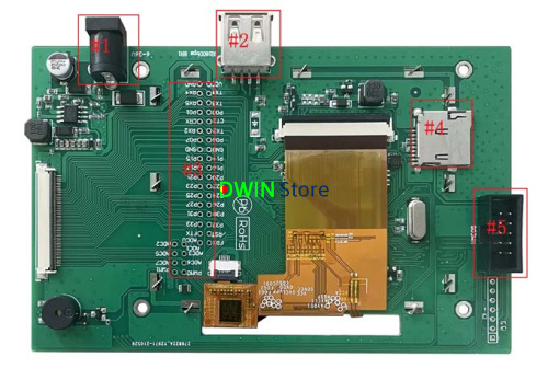 EKT035A DWIN T5L0 UART HMI 3.5" IPS ЖК-дисплей с оценочной платой разработки фото 3