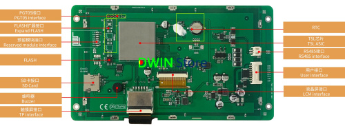 DMG80480K070_03W DWIN T5L1 UART HMI 7" TN ЖК-дисплей медицинского класса фото 3