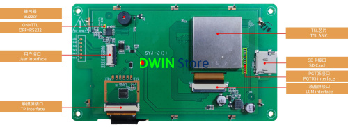 DMG80480C050_04W DWIN T5L0 UART HMI 5" IPS ЖК-дисплей коммерческого класса фото 2