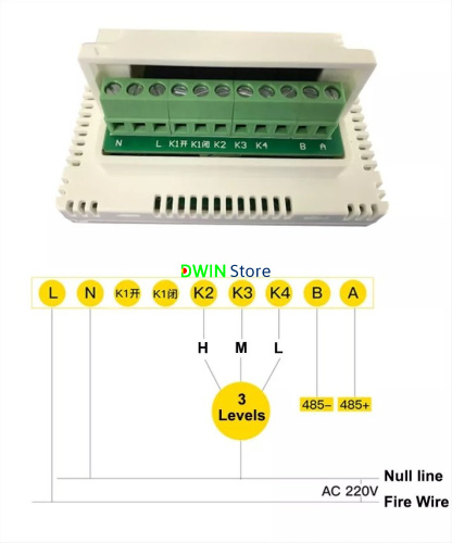 TC040C14U(W)04 DWIN 4" IoT Smart термостат  фото 2